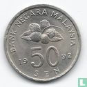 Maleisië 50 sen 1992 - Afbeelding 1