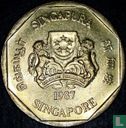 Singapour 1 dollar 1987 (aluminium-bronze) - Image 1