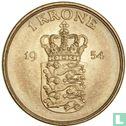 Denemarken 1 krone 1954 - Afbeelding 1