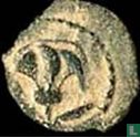 Judea, Hasmoneeën, AE halve Prutah, 135-104 BC, Johannes Hyrcanus, Jeruzalem - Afbeelding 2
