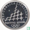 Italië 5 euro 2005 (PROOF) "2006 Winter Olympics in Turin - Cross-country skiing" - Afbeelding 2