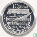 Italië 10 euro 2004 (PROOF) "80th anniversary of the death of Giacomo Puccini" - Afbeelding 1