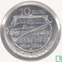 Italië 10 euro 2004 "80th anniversary of the death of Giacomo Puccini" - Afbeelding 1