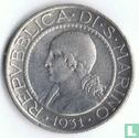 Saint-Marin 5 lire 1931 - Image 1