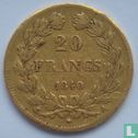 Frankrijk 20 francs 1840 (A) - Afbeelding 1