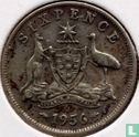 Australia 6 pence 1956 - Image 1