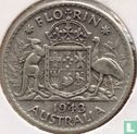 Australia 1 florin 1943 (S) - Image 1