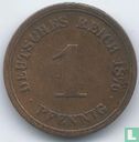 Duitse Rijk 1 pfennig 1876 (D) - Afbeelding 1