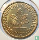 Duitsland 10 pfennig 1991 (A) - Afbeelding 1