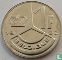 België 1 franc 1992 (FRA) - Afbeelding 1