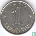Frankrijk 1 centime 1969 (9 lange staart) - Afbeelding 1