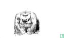 Franquin originele tekening monster 4 - Afbeelding 2