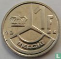 Belgium 1 franc 1992 (NLD) - Image 1