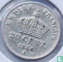 Frankrijk 20 centimes 1866 (A) - Afbeelding 1