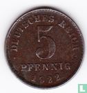 Duitse Rijk 5 pfennig 1922 (J) - Afbeelding 1