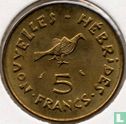 Nieuwe Hebriden 5 francs 1970 - Afbeelding 2