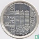 Pays-Bas 10 gulden 1994 (BE) "50 years Benelux Treaty" - Image 1