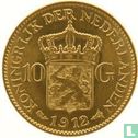 Pays-Bas 10 gulden 1912 - Image 1