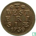 Frise occidentale 1 duit 1739 - Image 1