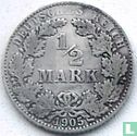 Empire allemand ½ mark 1905 (E) - Image 1