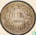 Suisse 1 franc 1861 - Image 1