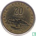 Djibouti 20 francs 1977 - Afbeelding 2