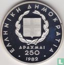 Greece 250 drachmai 1982 (PROOF) "Pan-European Games in Athens - 1896 discus thrower" - Image 1