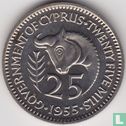 Cyprus 25 mils 1955 (PROOF) - Image 1