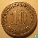 Duitse Rijk 10 pfennig 1896 (J) - Afbeelding 1