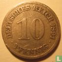 Duitse Rijk 10 pfennig 1891 (E) - Afbeelding 1