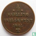 Norway ½ skilling 1841 (Star under mintmark) - Image 1