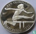 Cuba 10 pesos 1990 (PROOF) "1992 Summer Olympics in Barcelona - Hurdling" - Afbeelding 1