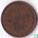 Zweden 1/3 skilling banco 1845 - Afbeelding 1
