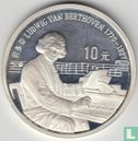 Chine 10 yuan 1990 (BE) "220th anniversary Birth of Ludwig van Beethoven" - Image 2