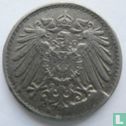 Empire allemand 5 pfennig 1922 (J - fauté) - Image 2