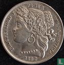 Peru 1 peseta 1880 (B) - Image 1