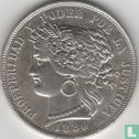 Peru 5 pesetas 1880 (B) - Afbeelding 1