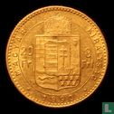 Hongarije 8 forint / 20 francs 1890 - Afbeelding 1