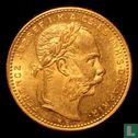 Hungary 8 forint / 20 francs 1881 - Image 2