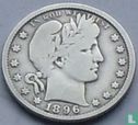 United States ¼ dollar 1896 (O) - Image 1
