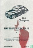 Peugeot 203 instructieboekje - Afbeelding 1