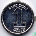 Playcoin 1 cents - Afbeelding 1
