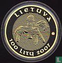 Litouwen 100 litu 2007 (PROOF) "1000th Anniversary of the name Lithuania" - Afbeelding 1