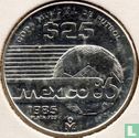 Mexico 25 pesos 1985 "1986 Football World Cup in Mexico" - Afbeelding 1