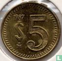 Mexico 5 pesos 1987 - Afbeelding 1