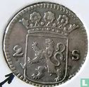 Holland 2 stuiver 1722 (ovale O in HOLLAND) - Afbeelding 2