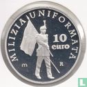San Marino 10 euro 2005 (PROOF) "500 years of San Marino military uniform" - Image 2