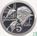 San Marino 5 euro 2007 (PROOF) "50th anniversary of the death of Arturo Toscanini" - Afbeelding 1