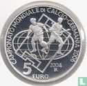San Marino 5 euro 2004 (PROOF) "2006 Football World Cup in Germany" - Image 1