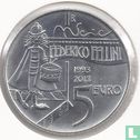 San Marino 5 euro 2013 "20th anniversary of the death of Federico Fellini" - Afbeelding 1